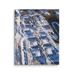 Snowy Bannerman Crossings | Canvas — 8″×10″