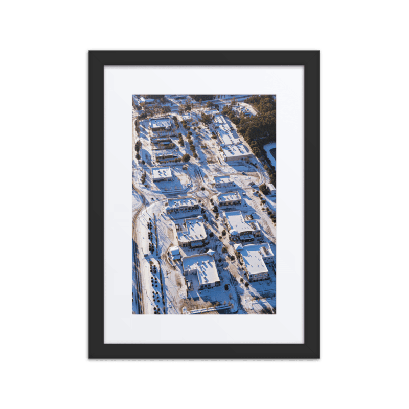 Snowy Bannerman Crossings | Framed Poster