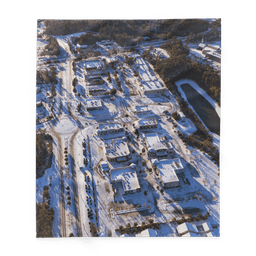 Snowy Bannerman Crossings | Blanket — 50″×60″